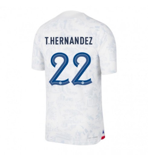 Francie Theo Hernandez #22 Venkovní Dres MS 2022 Krátký Rukáv